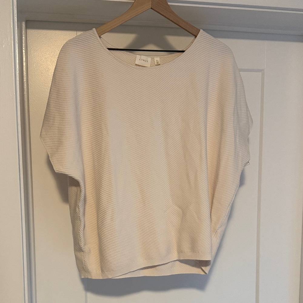 Ivory Short Sleeve Top